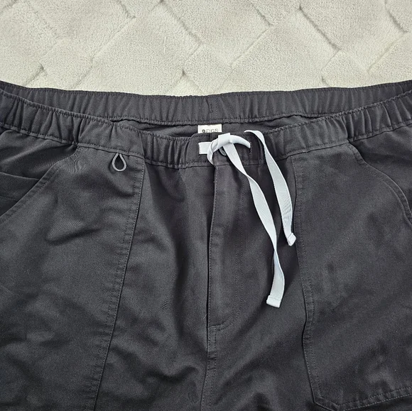 Figs Cairo Cargo Scrub Pants Mens 2XL Black Medical Nurse Wear - Picture 2 of 10